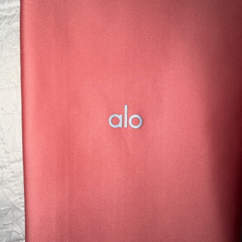 Alo 7/8 Airlift High Waist Leggings, Strawberry Lemonade, Medium - Picture 3 of 5